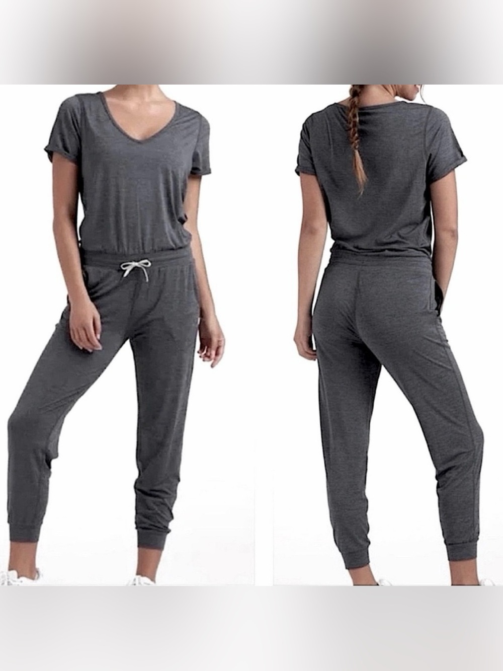 Vuori All Day Jumpsuit Azure
Heather grey Small Drawstring
Jogger One Piece